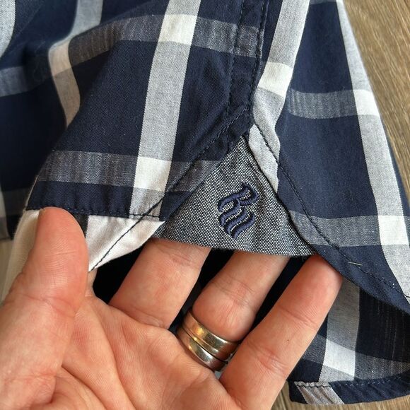 MENS ROCAWEAR CASUAL COTTON BLEND BUTTON DOWN SHIRT SIZE XL - Picture 6 of 6